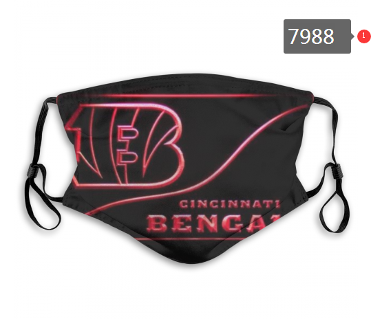 NFL 2020 Cincinnati Bengals #8 Dust mask with filter